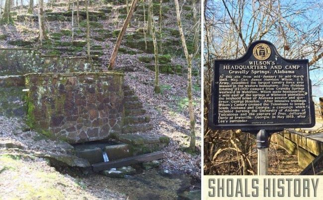 Gravelly Springs near Waterloo, Alabama