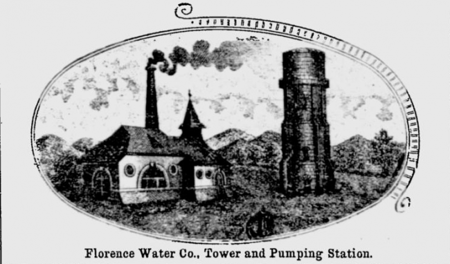 Florence Water Tower and Pumping Station, circa 1895